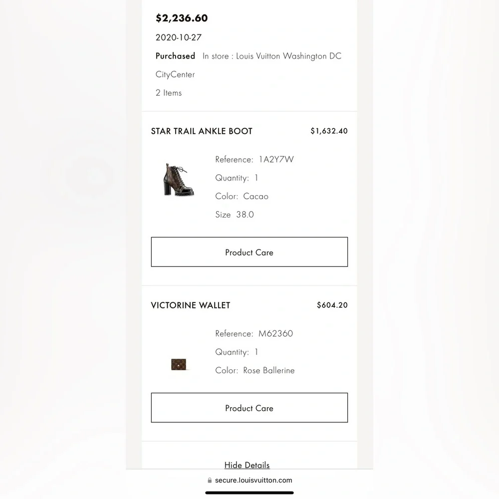 **SOLD** Authentic Louis Vuitton Star Trail Ankle boot Size 38 - Picture 13 of 13